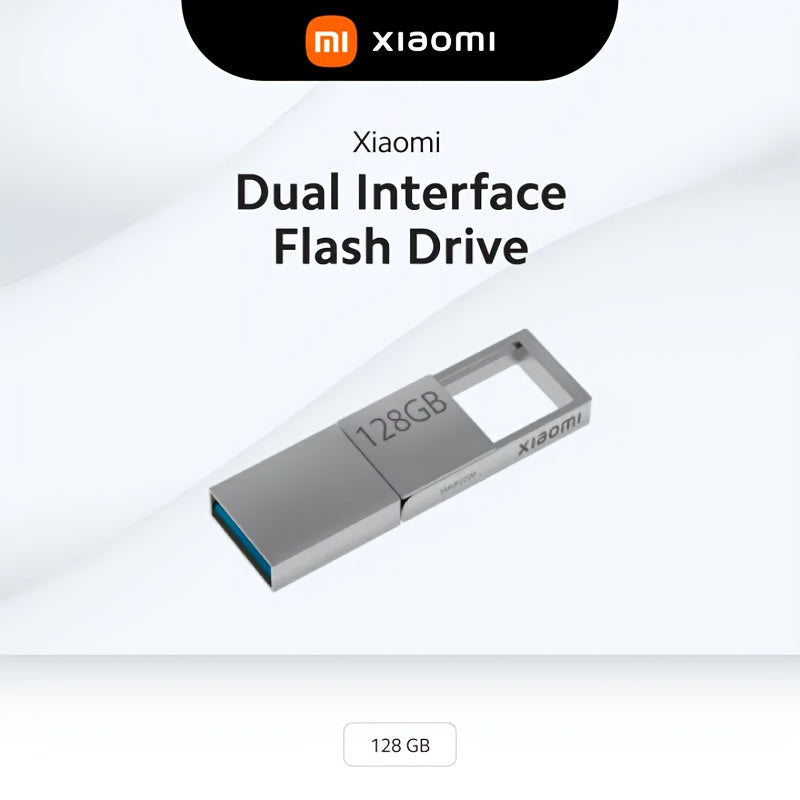 Xiaomi Dual-Interface Flash Drive 64Gb\u002F128Gb | Usb-C & Usb-A Interface - High-Speed Data Transfer, Usb 3.2, Compact And Portable