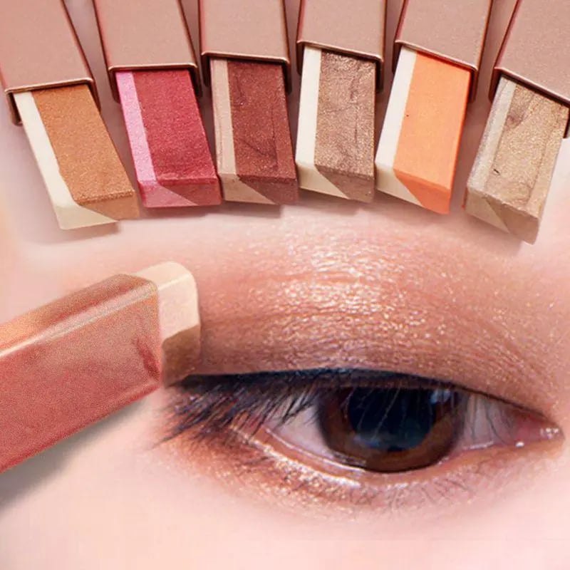 😍6Pack Dual-color eyeshadow stick-brightens the eyes for a natural and long-lasting look.