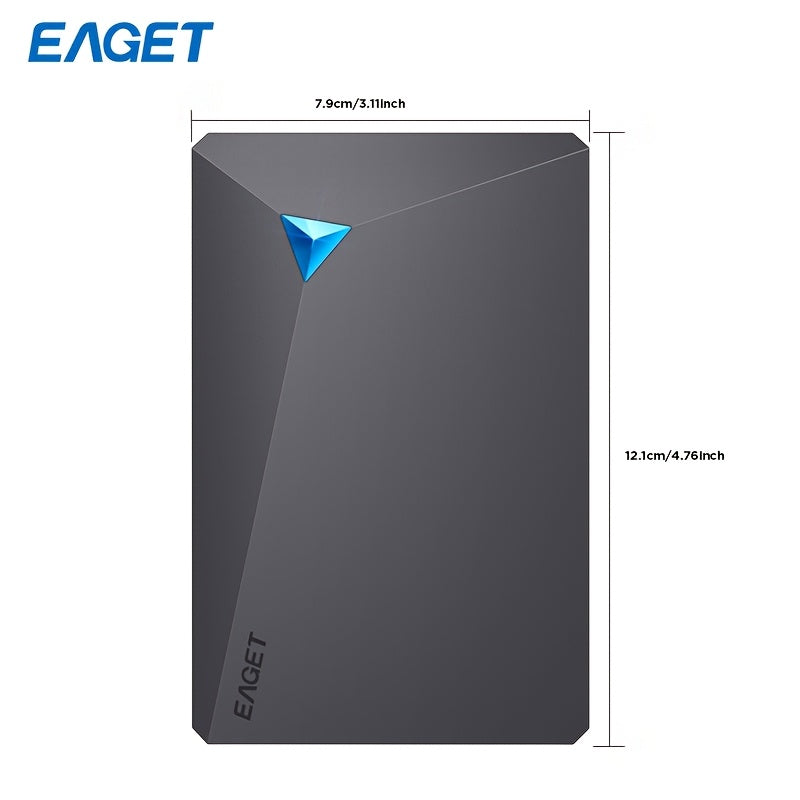 1pc 960GB\u002F1TB Dual-Disk Portable External Hard Drive, USB 3.0 High-Speed Transfer, 2.5-Inch Mechanical HDD, Business Design, Reliable & Durable, NTFS File System, Plug & Play Compatible with PC Mac, Tablet, Mac, PS, Xbox