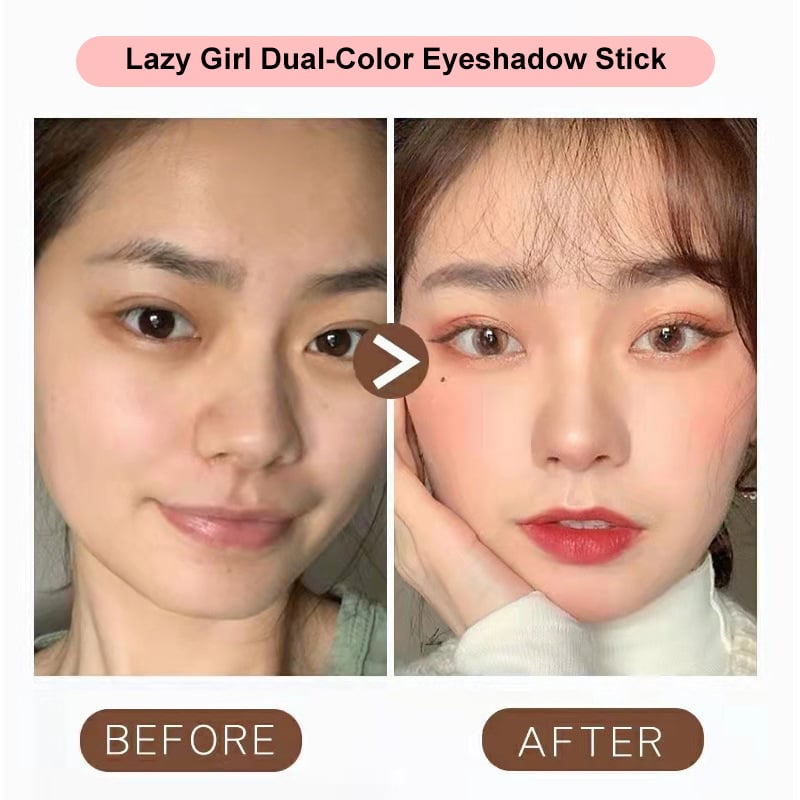 😍6Pack Dual-color eyeshadow stick-brightens the eyes for a natural and long-lasting look.