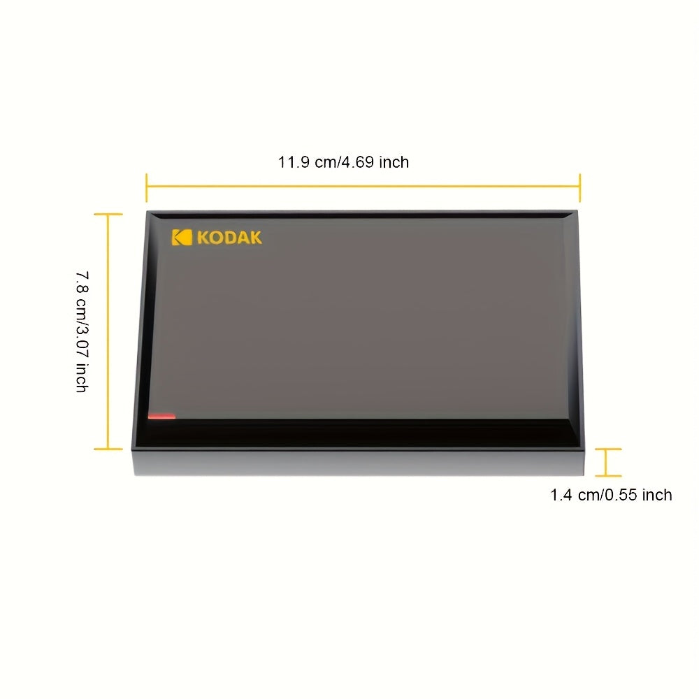 KODAK P190 Portable External Hard Drive 500GB USB 3.0 Interface Plug-And-Play. Suitable For: Windows\u002FMac Systems. No Need to Install Software. Safely Back Up Photos, Videos And Files; The Best Choice for Storage