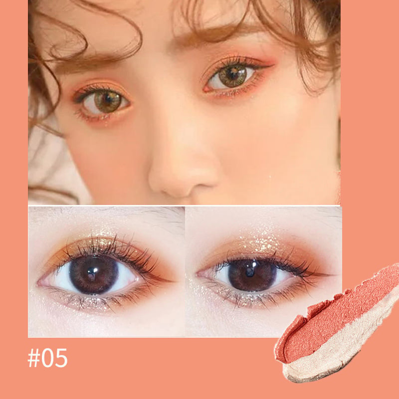 😍6Pack Dual-color eyeshadow stick-brightens the eyes for a natural and long-lasting look.
