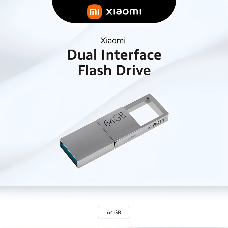 Xiaomi Dual-Interface Flash Drive 64Gb\u002F128Gb | Usb-C & Usb-A Interface - High-Speed Data Transfer, Usb 3.2, Compact And Portable