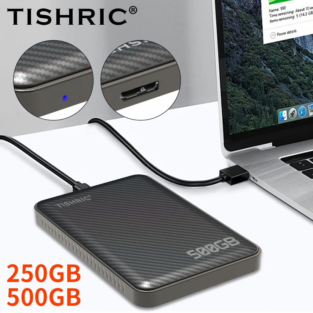 TISHRIC USB 3.0 Flash Drive 2.5-Inch HDD Enclosure 2.5-Inch Mechanical Portable Hard Disk 250GB Hard Disk 500GB Mobile Solid State