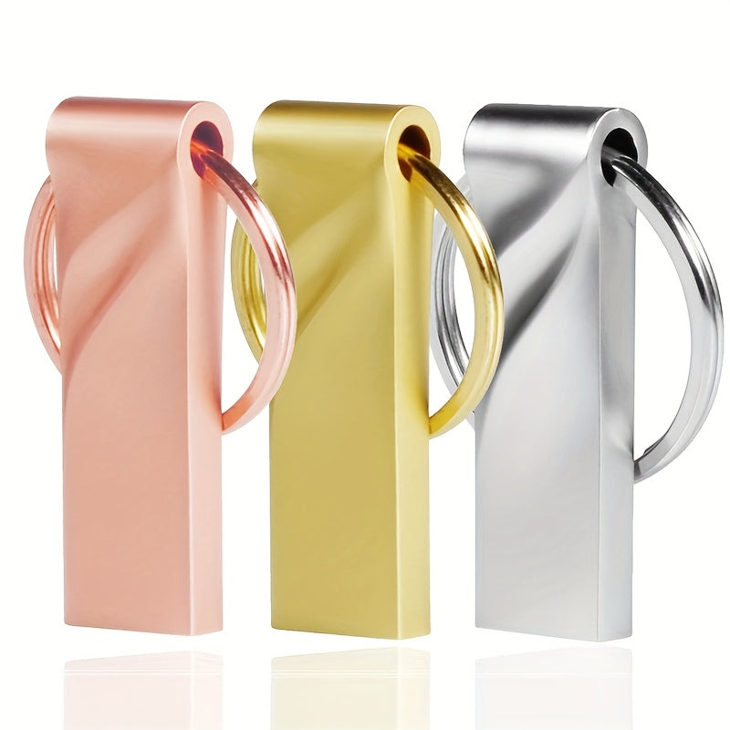 3pcs Mixed Color High-Speed USB 2.0 Flash Drives - Ranging from 128MB\u002F8GB\u002F16GB\u002F32GB\u002F64GB\u002F90GB\u002F100GB Metal USB Sticks, True Capacity, Compatible with PC, TV, And Car Audio Systems