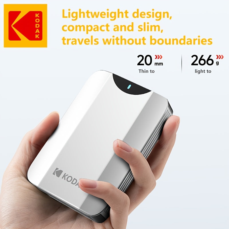 KODAK Portable External Hard Drive with 1TB Capacity, 2.5-Inch Metal Hard Drive Storage. It Adopts a Dual 500GB Disk Core Structure, USB 3.2, with a 5Gbps Transmission Speed. It Is Plug-And-Play Compatible with Windows, Mac And Android