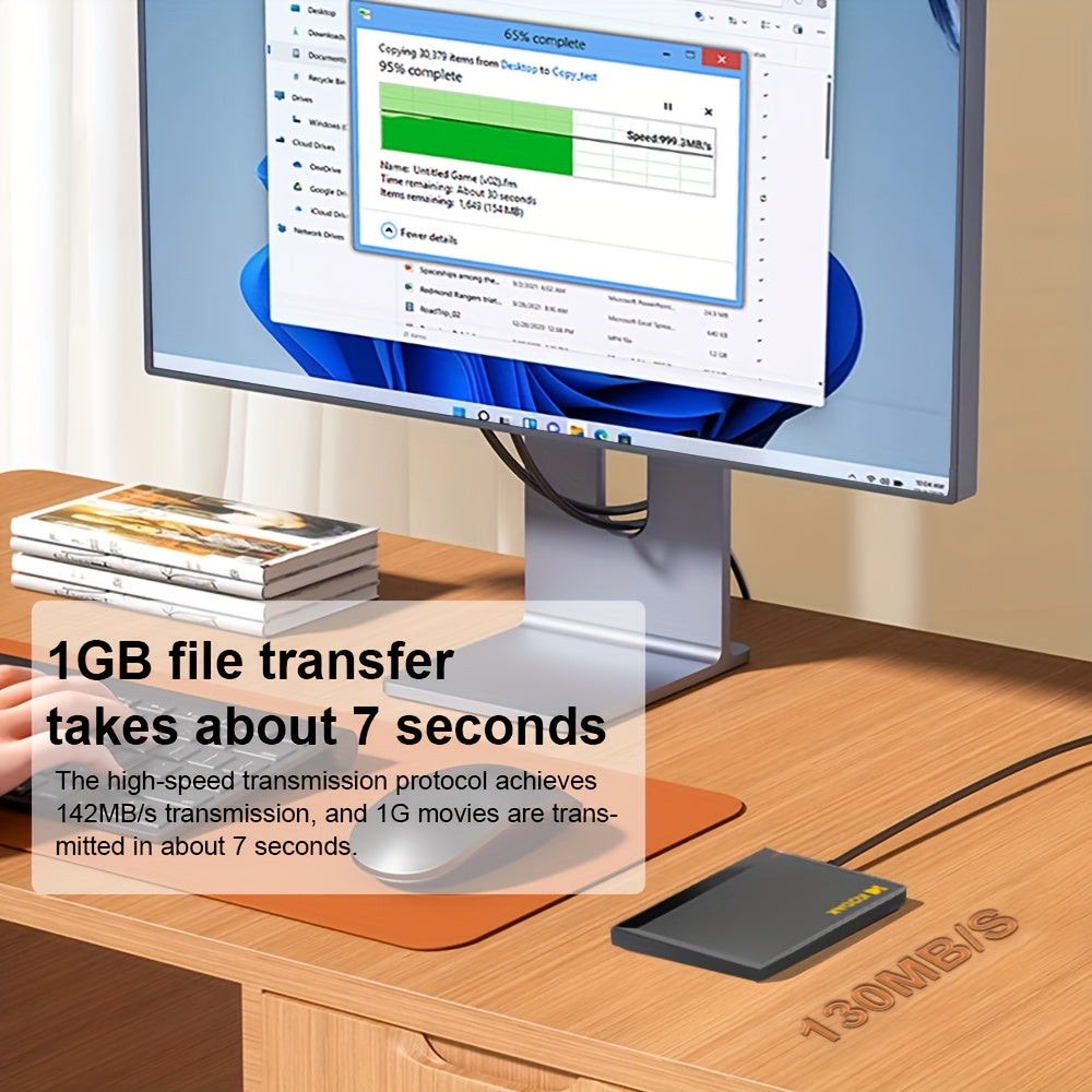 KODAK P190 Portable External Hard Drive 500GB USB 3.0 Interface Plug-And-Play. Suitable For: Windows\u002FMac Systems. No Need to Install Software. Safely Back Up Photos, Videos And Files; The Best Choice for Storage