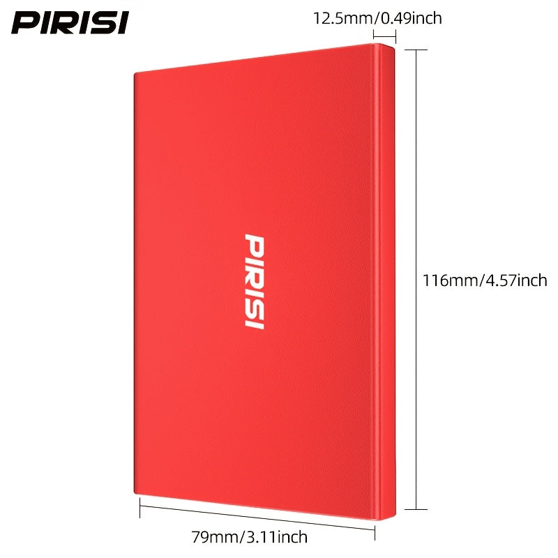 Pet Photo And Video Storage PIRISI Portable Hard Drive 2.5-Inch 500GB External Storage Device, USB 3.0 Interface, Plug And Play, NTFS File System, Multiple Colors Available