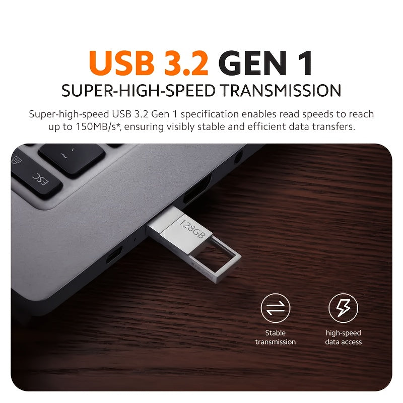 Xiaomi Dual-Interface Flash Drive 64Gb\u002F128Gb | Usb-C & Usb-A Interface - High-Speed Data Transfer, Usb 3.2, Compact And Portable