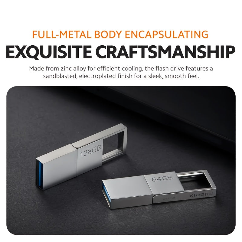 Xiaomi Dual-Interface Flash Drive 64Gb\u002F128Gb | Usb-C & Usb-A Interface - High-Speed Data Transfer, Usb 3.2, Compact And Portable