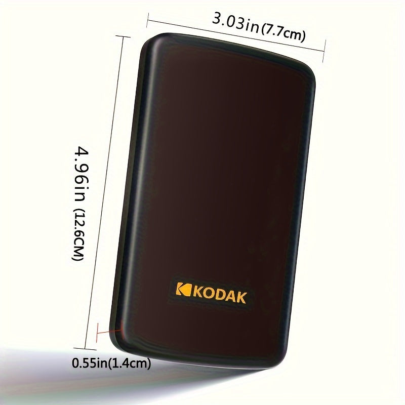 KODAK HDD 1TB Portable External Hard Drive HDD, 500GB Large Storage Mechanical Hard Drive Plug And Play USB 3. 0 for PC Mac Laptop PS4 Xbox Xbox Quick Save Fast Transmission